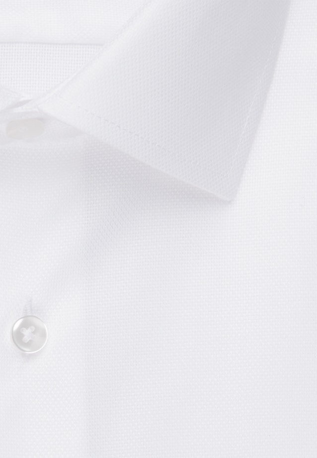Bügelfreies Struktur Business Hemd in Regular mit Kentkragen und extra langem Arm in Weiß |  Seidensticker Onlineshop