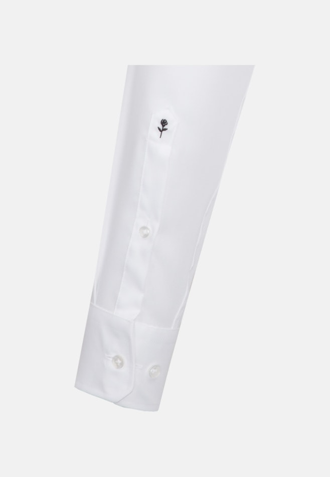 Non-iron Structure Business Shirt in Regular with Kent-Collar and extra long sleeve in White | Seidensticker online shop
