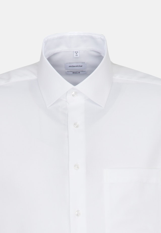 Non-iron Structure Business Shirt in Regular with Kent-Collar and extra long sleeve in White |  Seidensticker Onlineshop