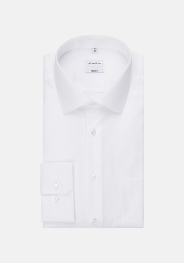 Regular Chemise Business Uni in Blanc | Seidensticker Onlineshop