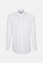 Non-iron Structure Business Shirt in Regular with Kent-Collar and extra long sleeve in White |  Seidensticker Onlineshop