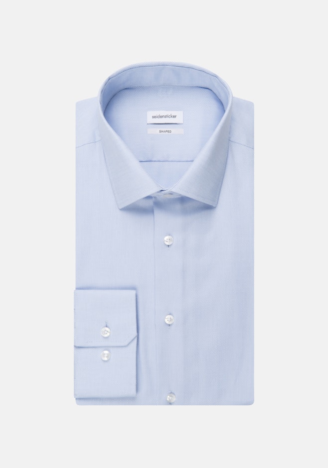 Shaped Chemise d'affaires Uni dans Bleu Clair | Boutique en ligne Seidensticker