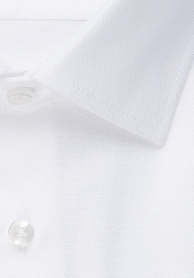 Non-iron Structure Business Shirt in Shaped with Kent-Collar and extra long sleeve in White |  Seidensticker Onlineshop