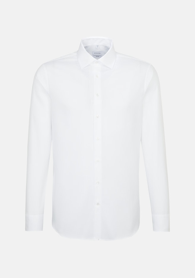 Shaped Chemise Business Uni dans Blanc | Boutique en ligne Seidensticker