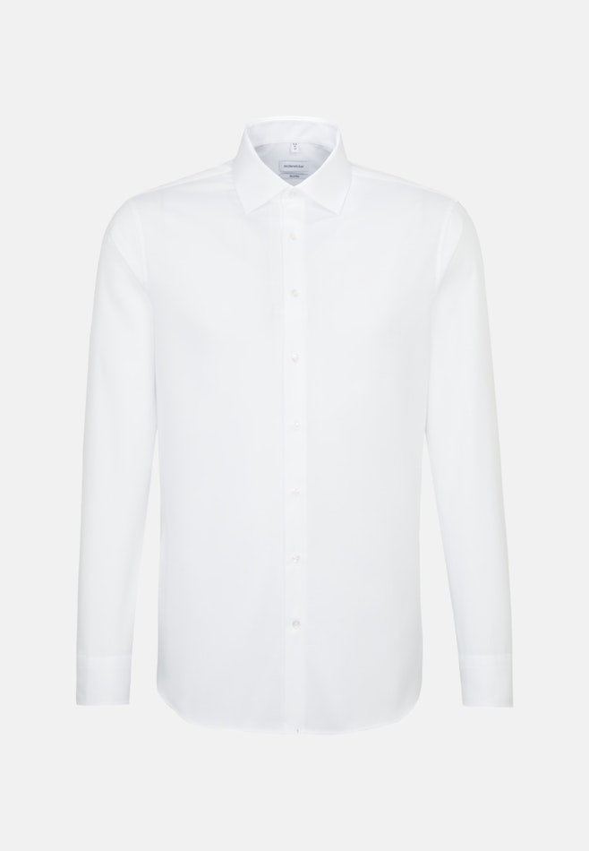 Shaped Business shirt Uni in White | Seidensticker online shop
