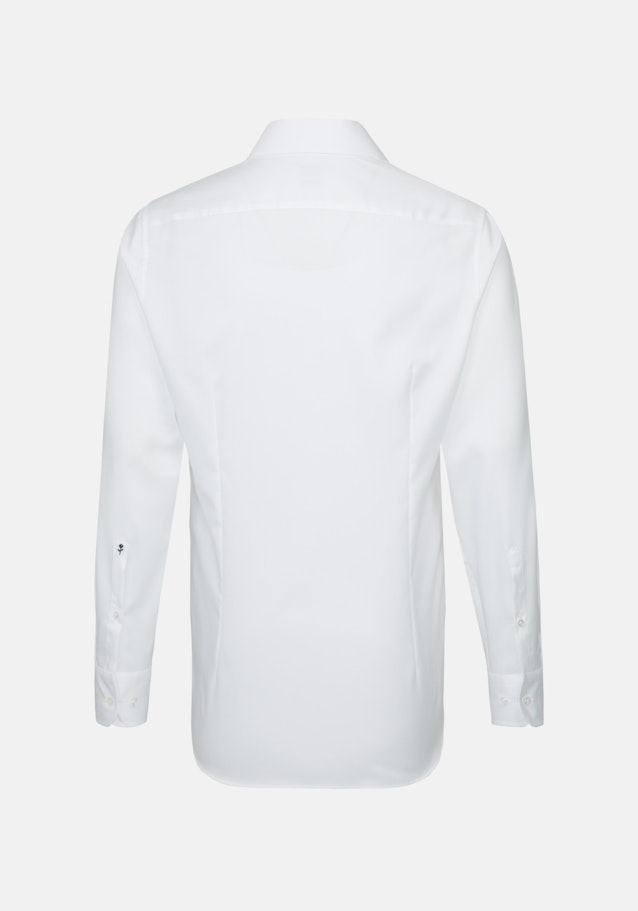 Non-iron Structure Business Shirt in Slim with Kent-Collar and extra long sleeve in White | Seidensticker Onlineshop