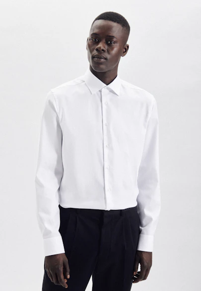 Slim Chemise d'affaires Uni in Blanc | Seidensticker Onlineshop