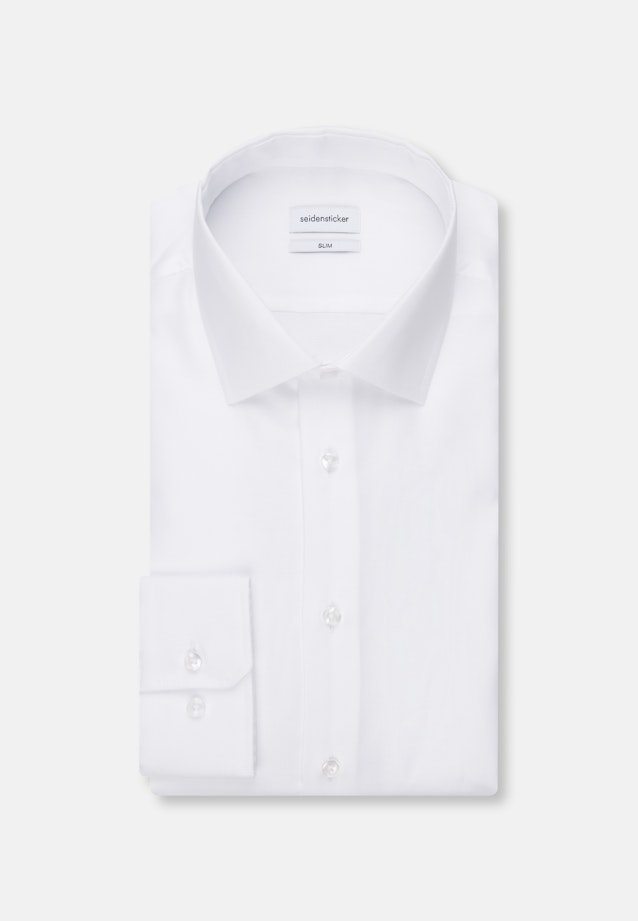 Slim Chemise d'affaires Uni in Blanc |  Seidensticker Onlineshop