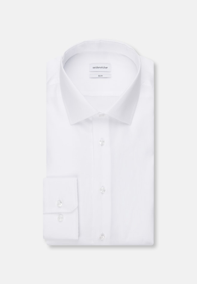 Slim Chemise d'affaires Uni dans Blanc | Boutique en ligne Seidensticker