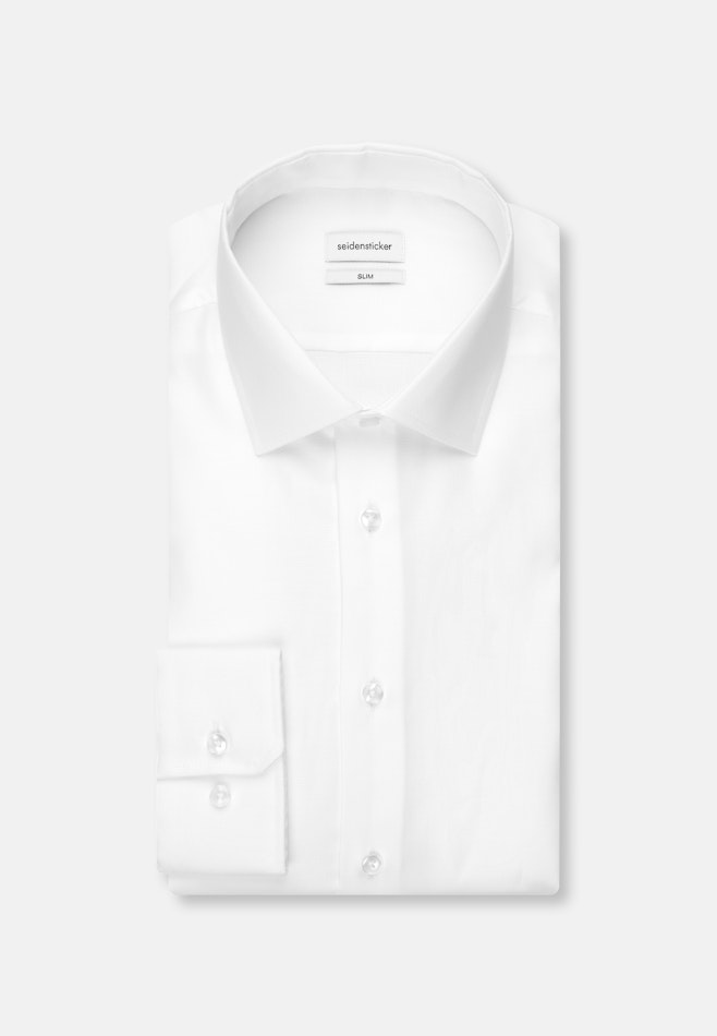 Slim Business Hemd Uni in Weiß | Seidensticker Onlineshop