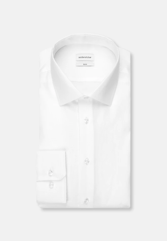 Slim Chemise d'affaires Uni dans Blanc | Boutique en ligne Seidensticker