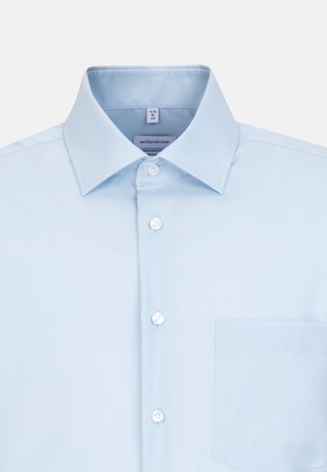 Non-iron Fil a fil Business Shirt in Regular with Kent-Collar in Light Blue |  Seidensticker Onlineshop