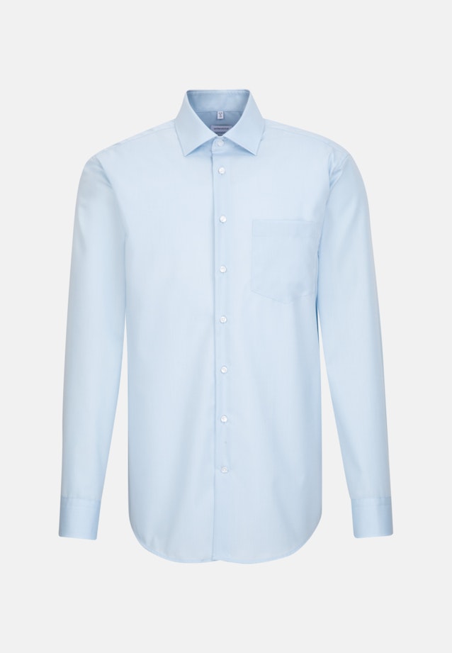 Non-iron Fil a fil Business Shirt in Regular with Kent-Collar in Light Blue |  Seidensticker Onlineshop