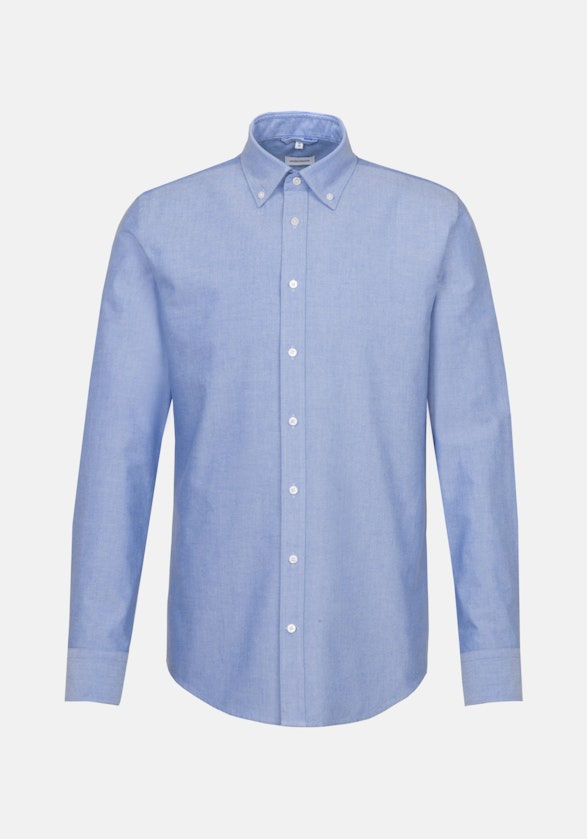 Oxford Business overhemd in Slim with Button-Down-Kraag and extra long sleeve in Lichtblauw |  Seidensticker Onlineshop