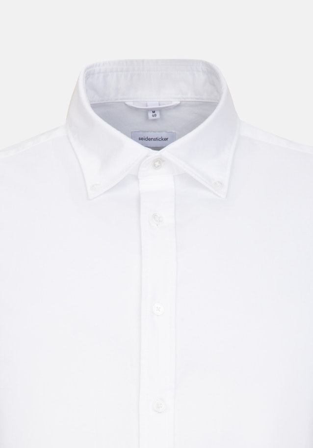 Oxford Business Shirt in Slim with Button-Down-Collar and extra long sleeve in White |  Seidensticker Onlineshop