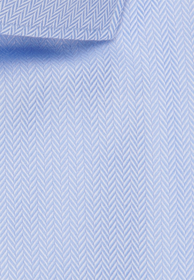 Easy-iron Herringbone pattern Business Shirt in Slim with Kent-Collar in Light Blue |  Seidensticker Onlineshop