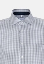 Regular Chemise Business Carreaux in Bleu Foncé |  Seidensticker Onlineshop