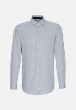 Regular Chemise Business Carreaux in Bleu Foncé |  Seidensticker Onlineshop