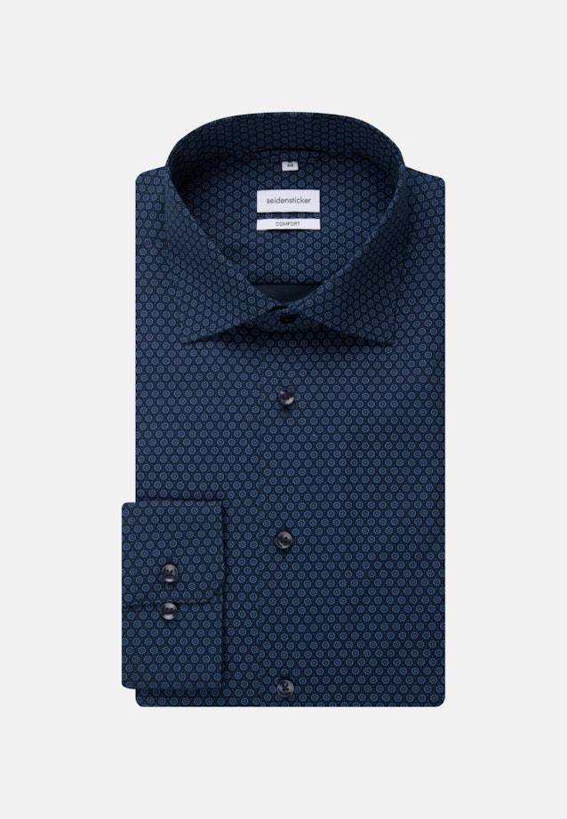 Comfort Business Hemd Druck in Hellblau |  Seidensticker Onlineshop