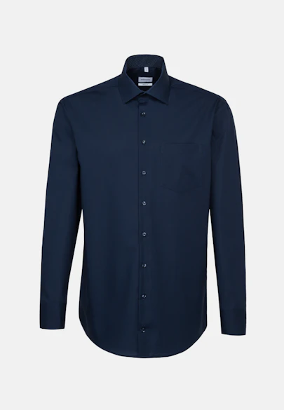 Regular Business Hemd Uni in Dunkelblau |  Seidensticker Onlineshop