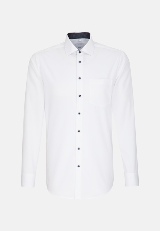 Regular Chemise d'affaires Uni dans Blanc | Boutique en ligne Seidensticker