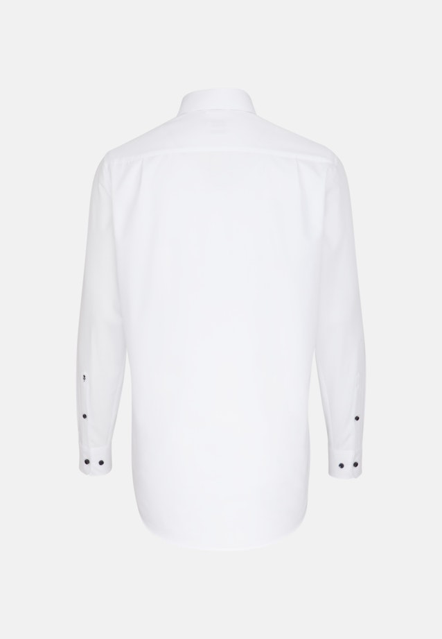 Non-iron Popeline Business overhemd in Regular with Kentkraag and extra long sleeve in Wit | Seidensticker Onlineshop