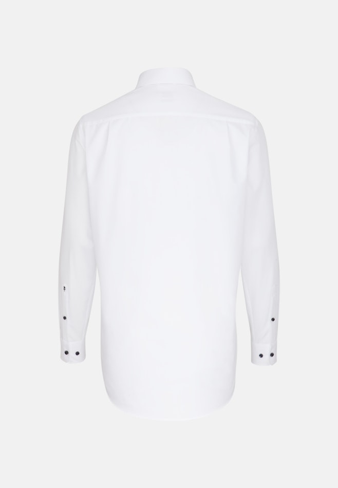 Non-iron Poplin Business Shirt in Regular with Kent-Collar and extra long sleeve in White | Seidensticker online shop