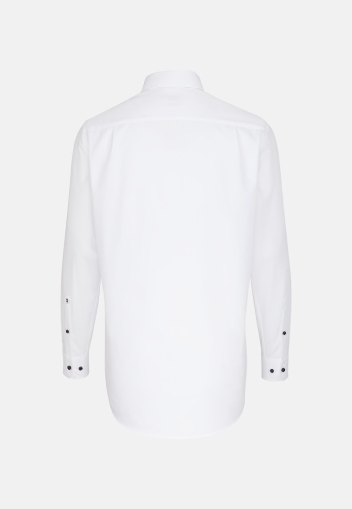 Bügelfreies Popeline Business Hemd in Regular mit Kentkragen und extra langem Arm