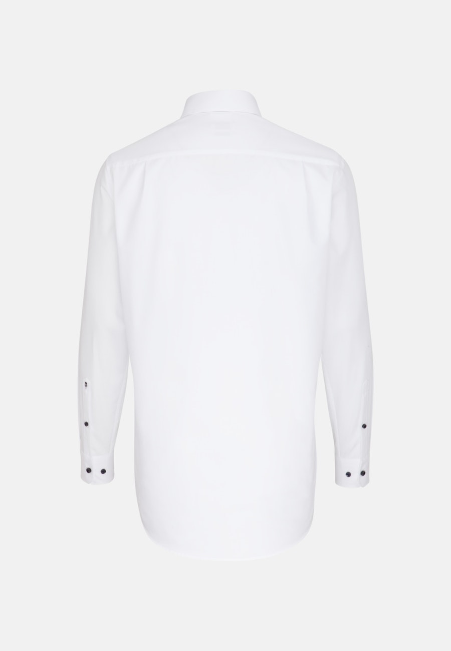 Bügelfreies Popeline Business Hemd in Regular fit mit Kentkragen und extra langem Arm in Weiß |  Seidensticker Onlineshop