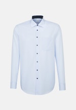 Chemise Business Regular Col Kent  manches extra-longues in Bleu Moyen |  Seidensticker Onlineshop