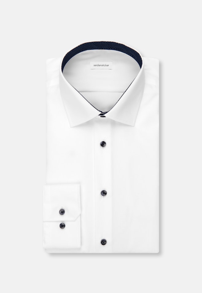 Shaped Business Hemd Uni in Weiß | Seidensticker Onlineshop