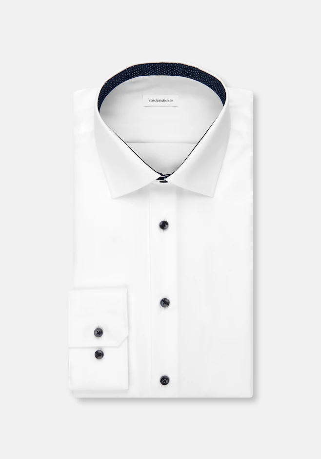 Shaped Business Hemd Uni in Weiß | Seidensticker Onlineshop