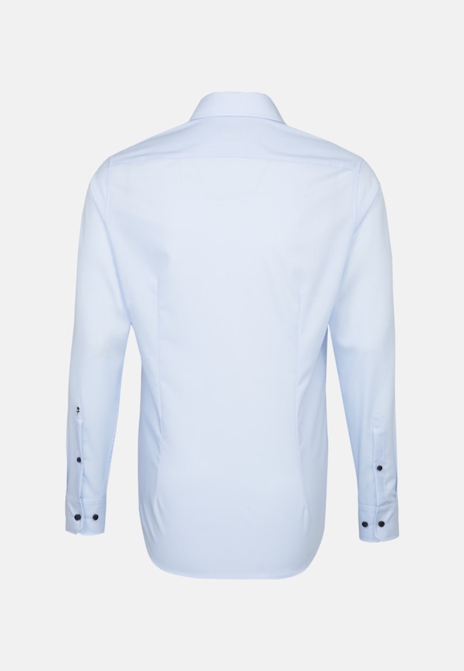 Shaped Business shirt Uni in Medium Blue | Seidensticker online shop