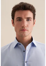 Shaped Business shirt Uni in Medium Blue |  Seidensticker Onlineshop