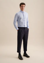 Shaped Business shirt Uni in Medium Blue |  Seidensticker Onlineshop
