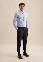 Shaped Business shirt Uni in Medium Blue |  Seidensticker Onlineshop