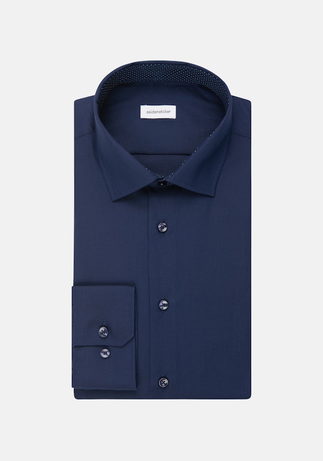 Shaped Chemise Business Uni in Bleu Foncé | Seidensticker Onlineshop