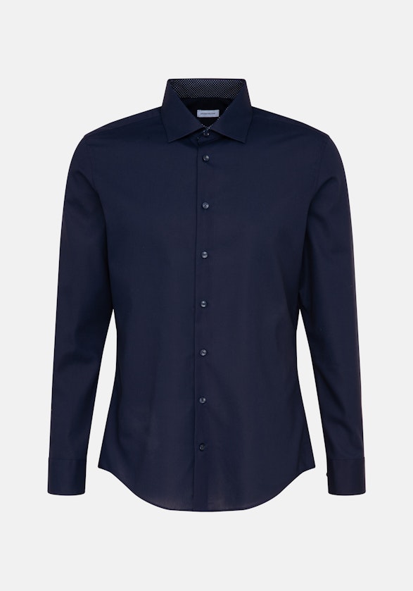 Shaped Chemise Business Uni in Bleu Foncé | Seidensticker Onlineshop