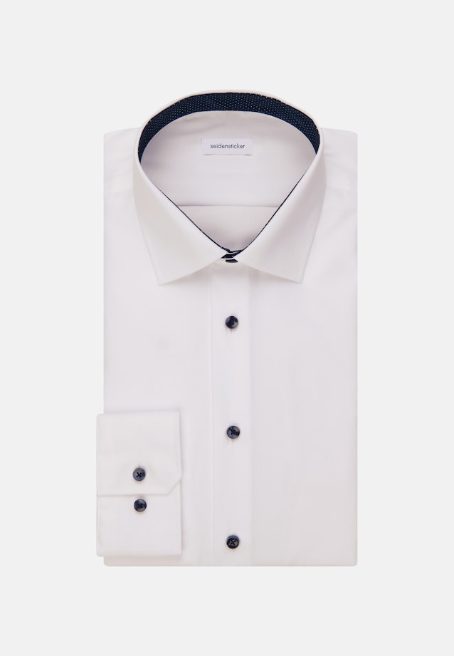 Shaped Business Hemd Uni in Weiß |  Seidensticker Onlineshop