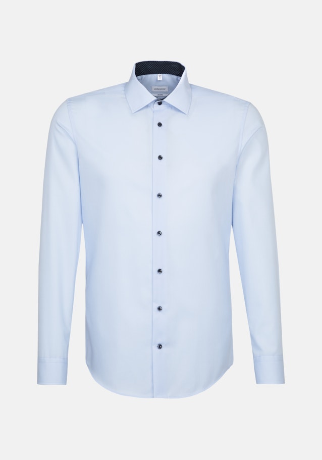 Shaped Chemise Business Uni in Bleu Moyen | Seidensticker Onlineshop