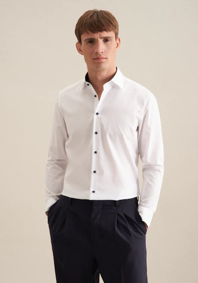 X-Slim Chemise d'affaires Uni in Blanc | Seidensticker Onlineshop