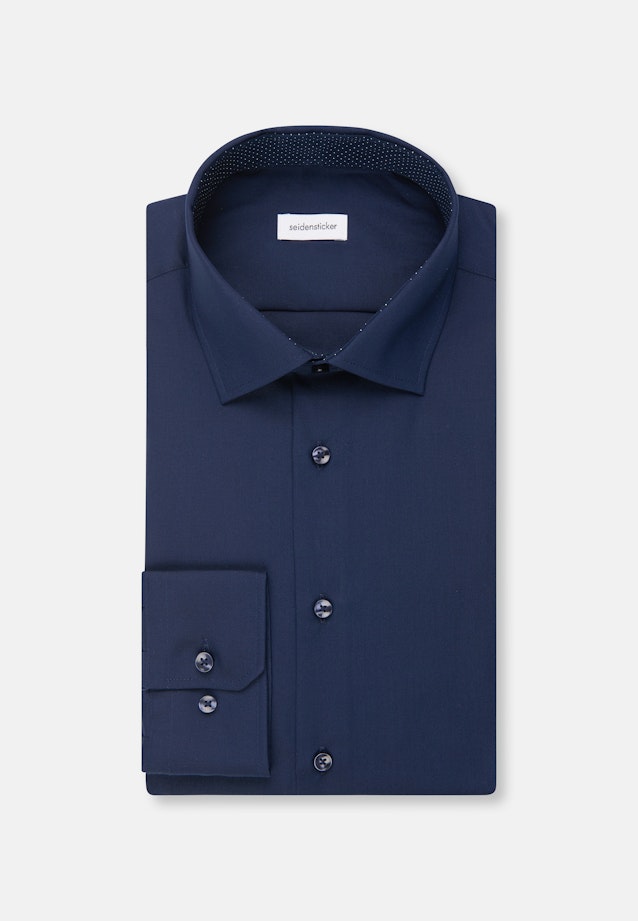 Slim Business Hemd Uni in Dunkelblau |  Seidensticker Onlineshop