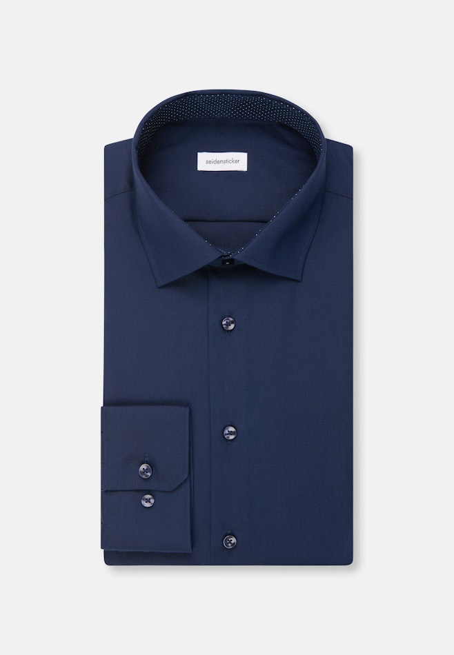 Slim Business shirt Uni in Dark Blue | Seidensticker online shop
