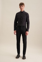 Slim Business Hemd Uni in Schwarz |  Seidensticker Onlineshop