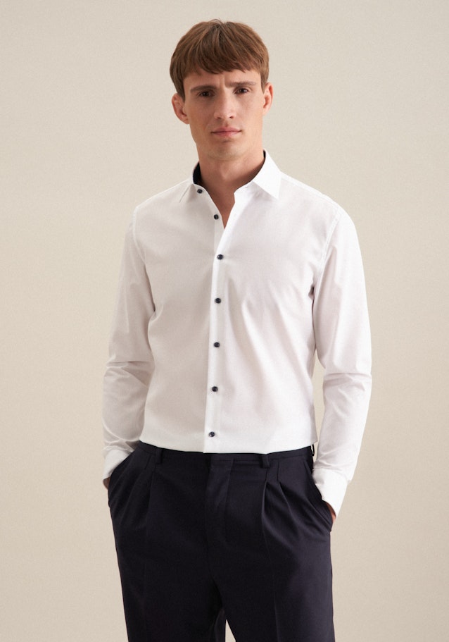 Slim Business shirt Uni in White | Seidensticker Onlineshop