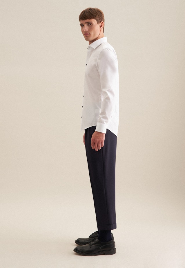 Slim Business shirt Uni in White |  Seidensticker Onlineshop