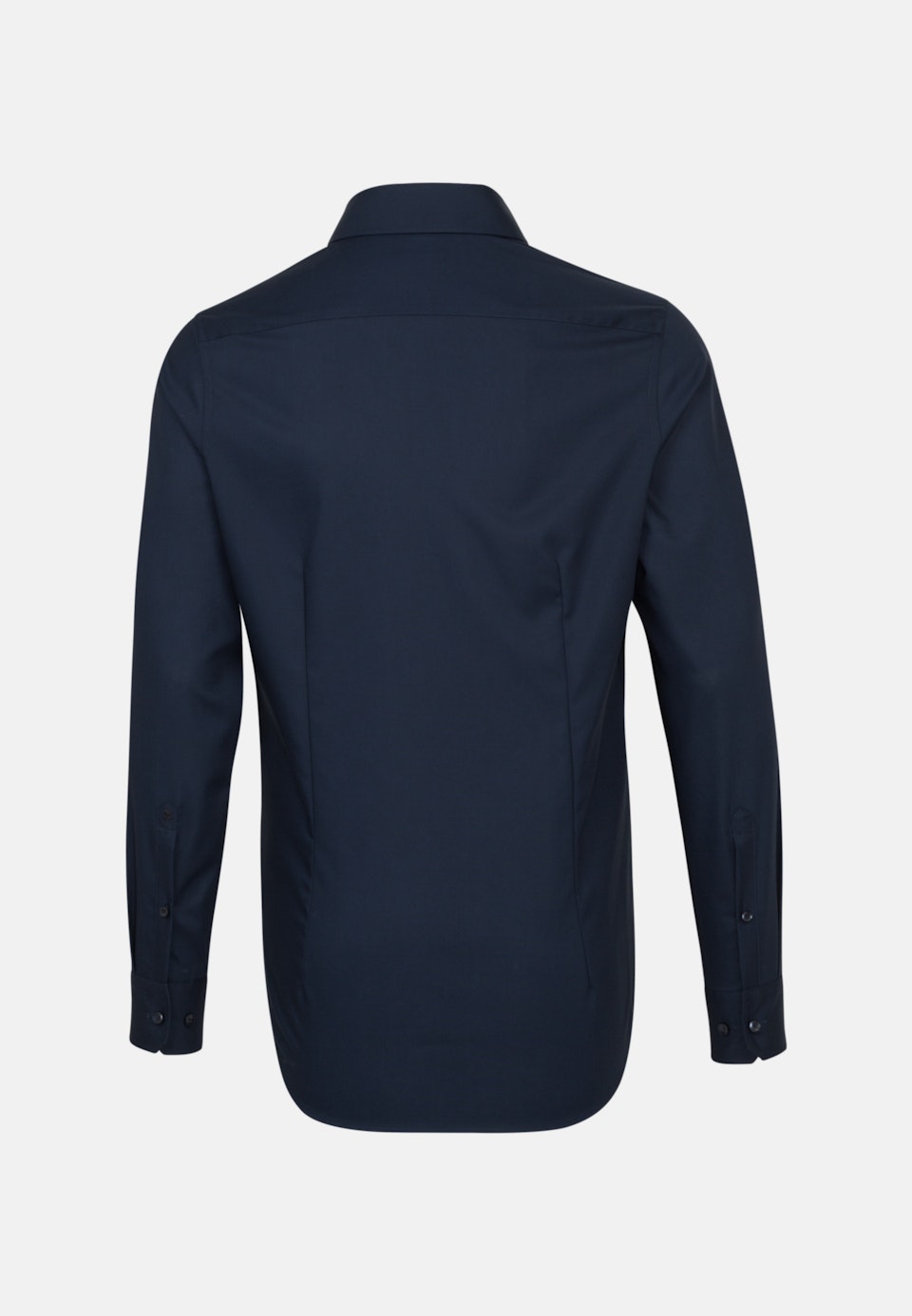 Bügelfreies Popeline Business Hemd in Slim mit Kentkragen und extra langem Arm in Dunkelblau |  Seidensticker Onlineshop