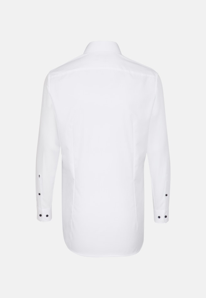 Non-iron Poplin Business Shirt in Slim with Kent-Collar and extra long sleeve in White | Seidensticker online shop