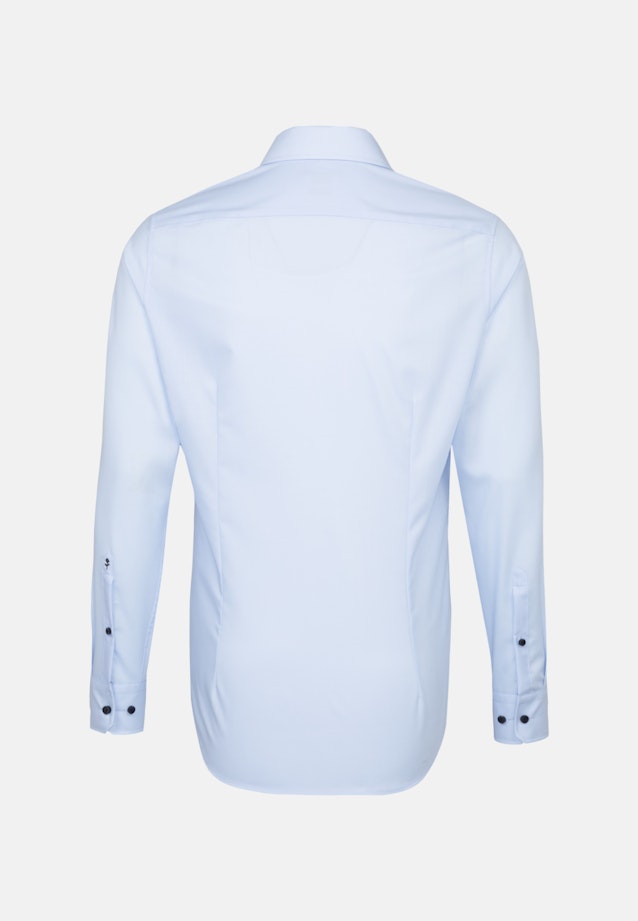 Bügelfreies Popeline Business Hemd in Slim mit Kentkragen und extra langem Arm in Mittelblau | Seidensticker Onlineshop