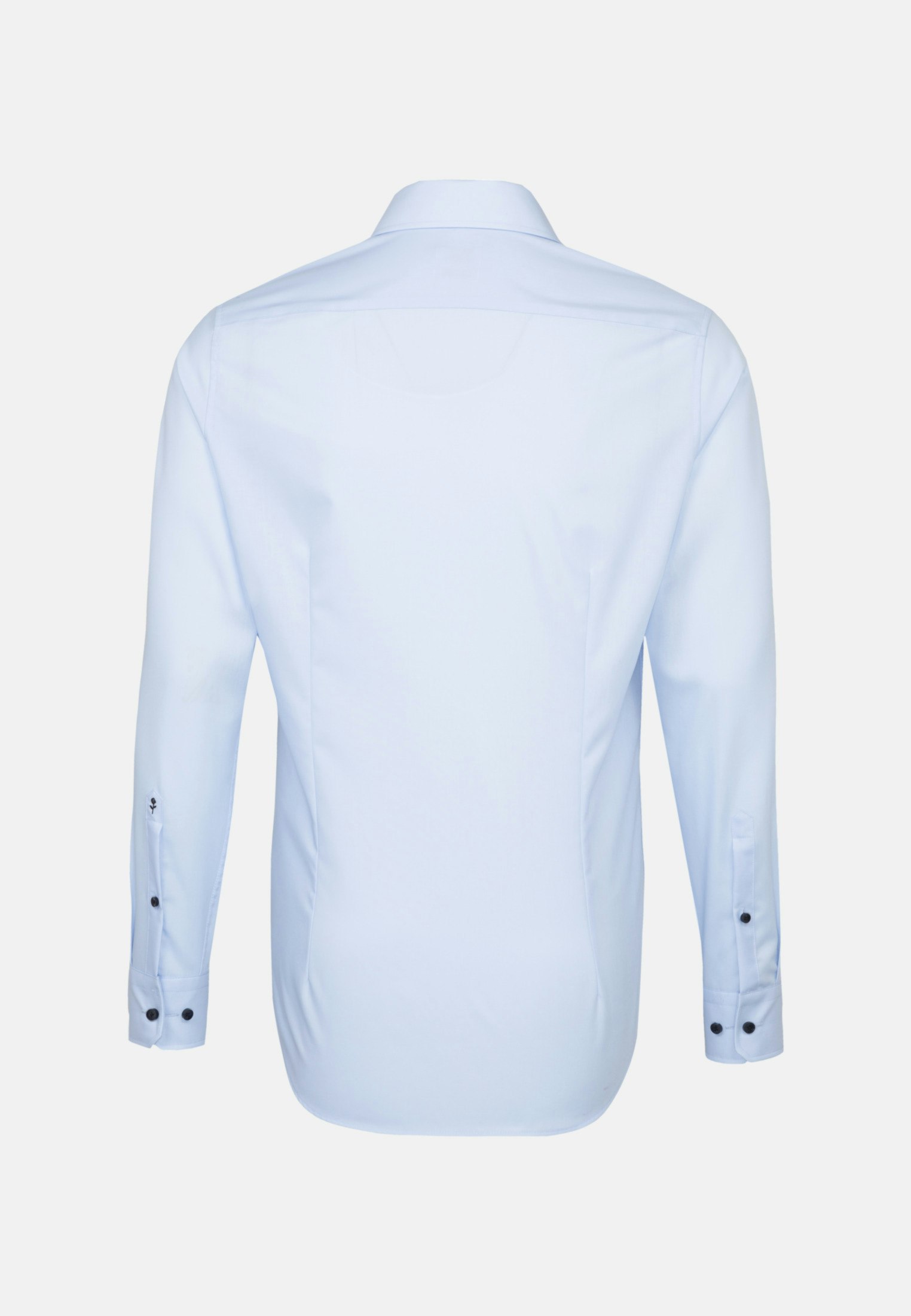 Bügelfreies Popeline Business Hemd in Slim mit Kentkragen und extra langem Arm Uni